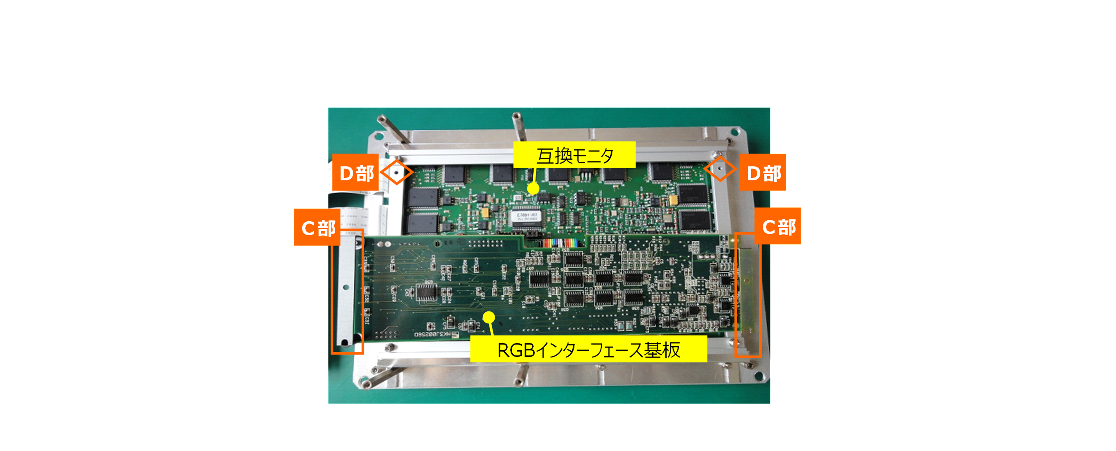 図7 RGBインターフェース基板の取り付けステー