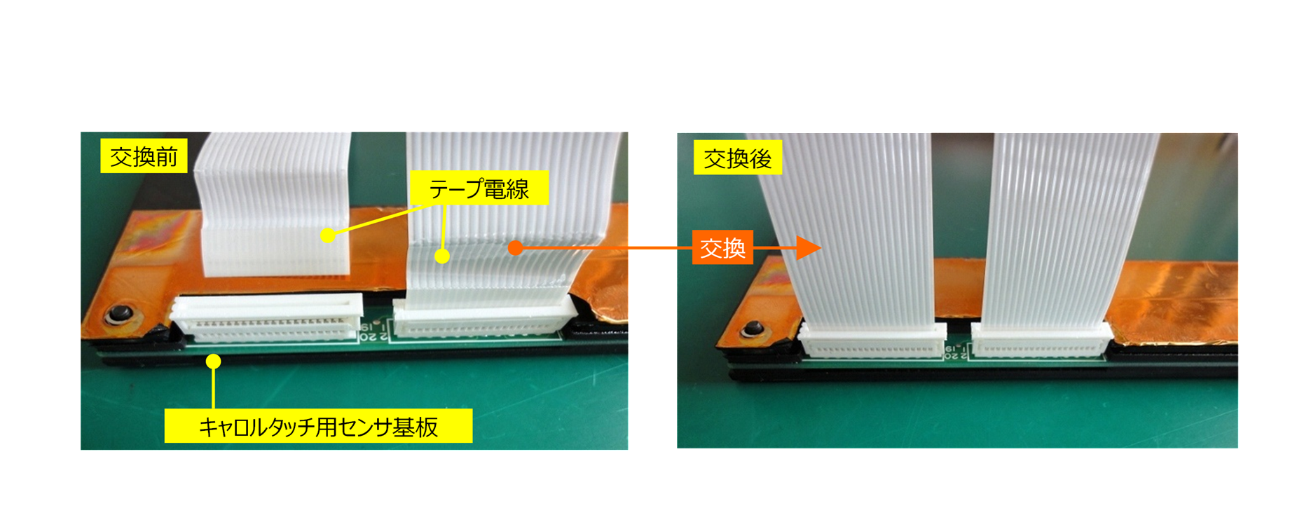 図5 テープ電線の接続状態